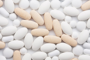 Cereal from pills, allergy concept