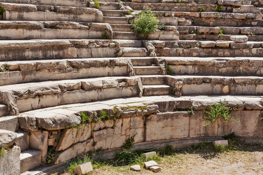 Ruins of roman odeum at ancient Ephesus. Selcuk in Izmir Province, Turkey.