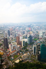 Fototapeta na wymiar Aerial View of Kuala Lumpur