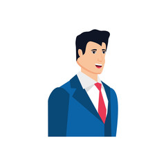 businessman elegant avatar character