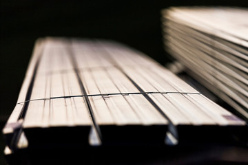 Fototapeta premium Bound steel ready for customer order delivery.