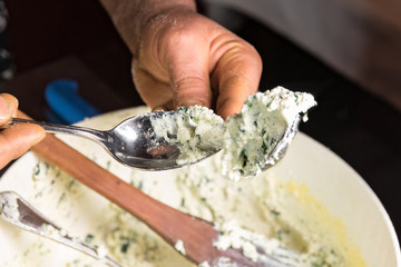 Pasta, Ravioli, Ricotta, Mani, Impasto, Roma, Lazio, Italy, Europa © Pino Pacifico