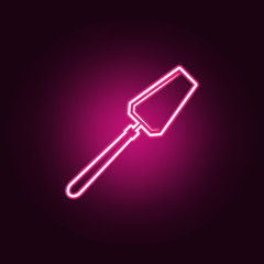 shovel icon. Elements of kitchen tools in neon style icons. Simple icon for websites, web design, mobile app, info graphics