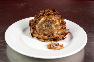 Artichokes, Carciofo, Giudaico,  Food; Cucine; Tipical; Rome; Lazio; Italy; Europe