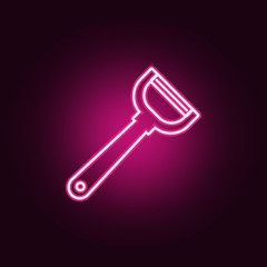 vegetable cleaning icon. Elements of kitchen tools in neon style icons. Simple icon for websites, web design, mobile app, info graphics