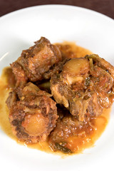 Coda Vaccinara; Food; Braised Oxtail; Cucine; Tipical; Rome; Lazio; Italy; Europe