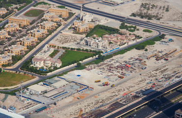 Obraz premium Dubai cityscape, aerial view. UAE
