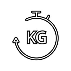 Weights icon. Element of logistics for mobile concept and web apps icon. Glyph, flat icon for website design and development, app development