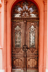 Ancient wooden door