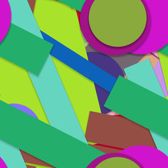 Flat material design - Creative vector trend seamless