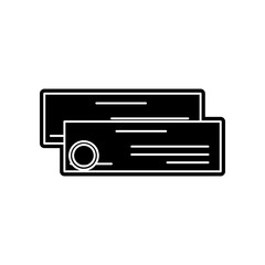 Fototapeta na wymiar Mail check icon. Element of logistics for mobile concept and web apps icon. Glyph, flat icon for website design and development, app development