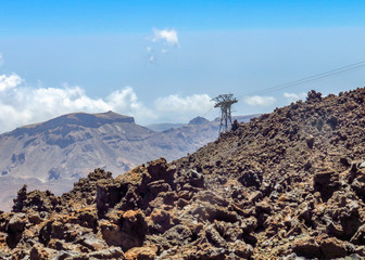 Cable car on Mount Teide, Tenerife