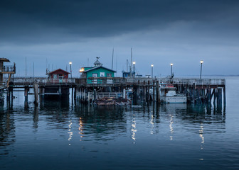 Monterey quayside at dawn