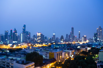 Travel concept: Bokeh light and blur  autumnbackground