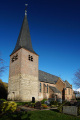 Fototapeta na wymiar St. Antonius church in Kalkar Hanselaer, Germany on a sunny day