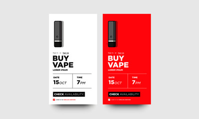 Vape Selling App Interface Design
