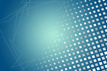 Naklejka premium abstract, blue, pattern, texture, wallpaper, illustration, design, light, dot, art, color, green, halftone, backdrop, water, white, graphic, digital, technology, textured, grid, circle, wave, dots
