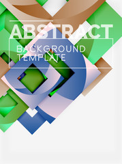 Background abstract squares, geometric minimal template