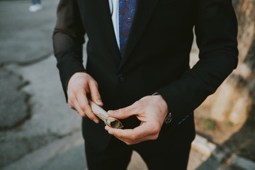 hands of businessman