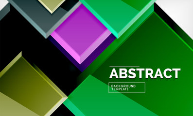 Square geometric background