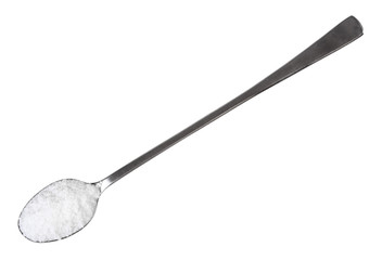 top view of teaspoon with grained Rock Salt