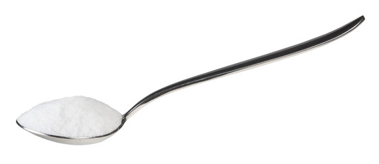 side view of tablespoon with fine ground Sea Salt