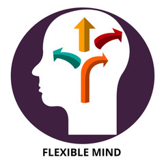 Flexible Mind Abstract Icon Surrealism  Vector