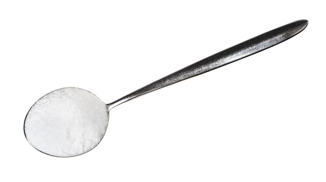 top view of tablespoon with fine ground Sea Salt