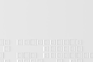 Obraz premium Abstract background based on a random volume of square elements 3D illustration