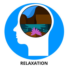Relaxation Abstract Icon Surrealism  Vector