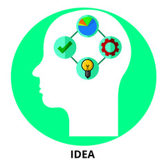 Idea Abstract Icon Surrealism Vector