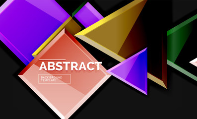 Shiny style geometric background