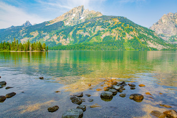 Jenny Lake in Grand Teton National Park, Wyoming, USA