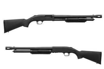 Shotgun isolated on white