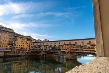 Obraz premium Florence Italy - Ponte Vecchio and Arno River