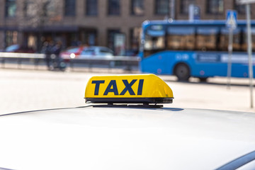 taxi on the street