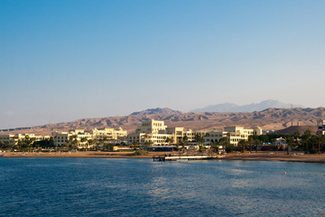 Fototapeta na wymiar Aqaba, Jordan, early morning on the Red Sea