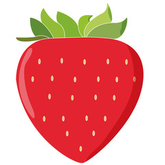 Strawberry Fruit Icon Vector - Vetorial - Vetorial
