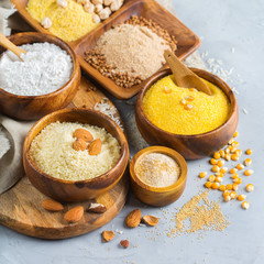 Gluten free almond, corn, rice, buckwheat and chickpea flour