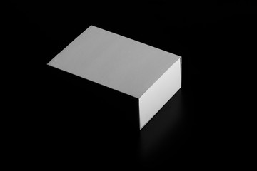 whitebox. carton moving box. white Cardboard box isolated on black