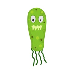 Cute Bacteria and Monster Character 