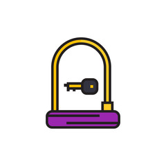 Bike U-Lock icon