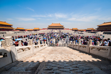 Beijing - April 25, 2015. Tian'anmen, Palace Museum, Beijing, China. Beijing, China.