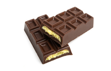 chocolate bar isolated