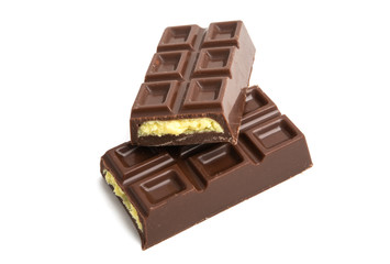 chocolate bar isolated