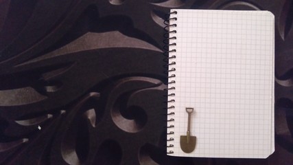 notebook and pen