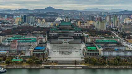 north korea Pyongyang square Kim Il-sung