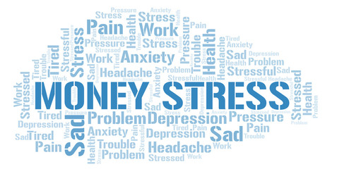 Money Stress word cloud.