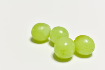 grapes, green grapes on a white background, fresh fruit
