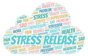 Obraz premium Stress Release word cloud.